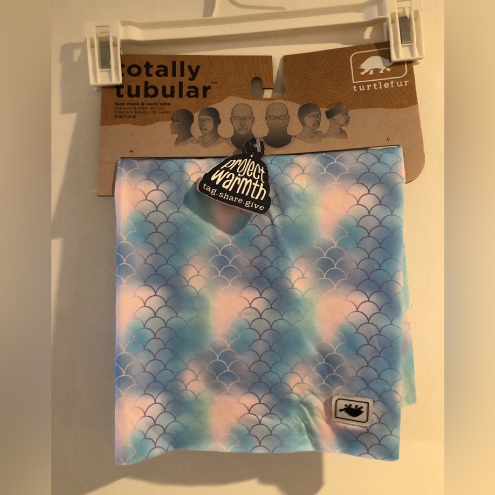 Turtlefur Totally Tubular Neck Gaiter - Pastel Mermaid Scales